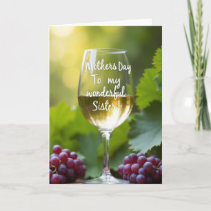 Tarjeta de Ramo de Vino de Hermanas