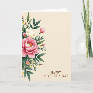 Tarjeta de ramo del Día de la Madre encantador