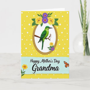 Tarjeta de ramo del Día de la Madre Soleado