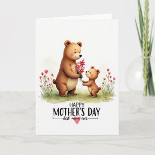 Tarjeta de ramo del día de las madres osunas