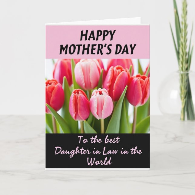Tarjeta de Ramo del Día de las Madres Verde (Anverso)