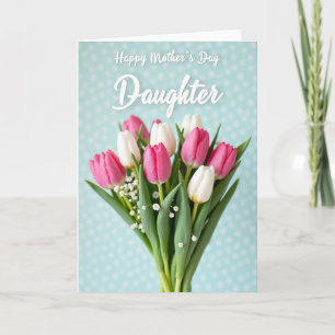 Tarjeta de ramo floral de lunares
