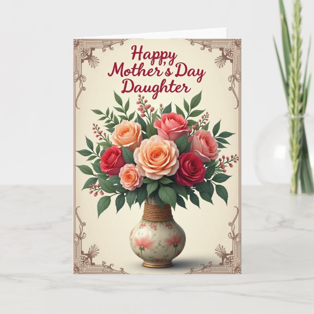Tarjeta de ramo para la mamá más dulce (Anverso)