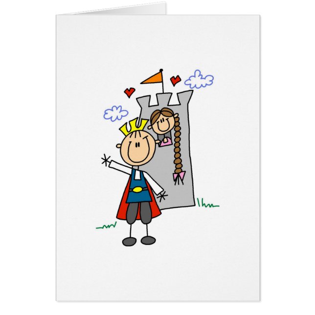 Tarjeta de Rapunzel de los rescates de príncipe el (Frente)