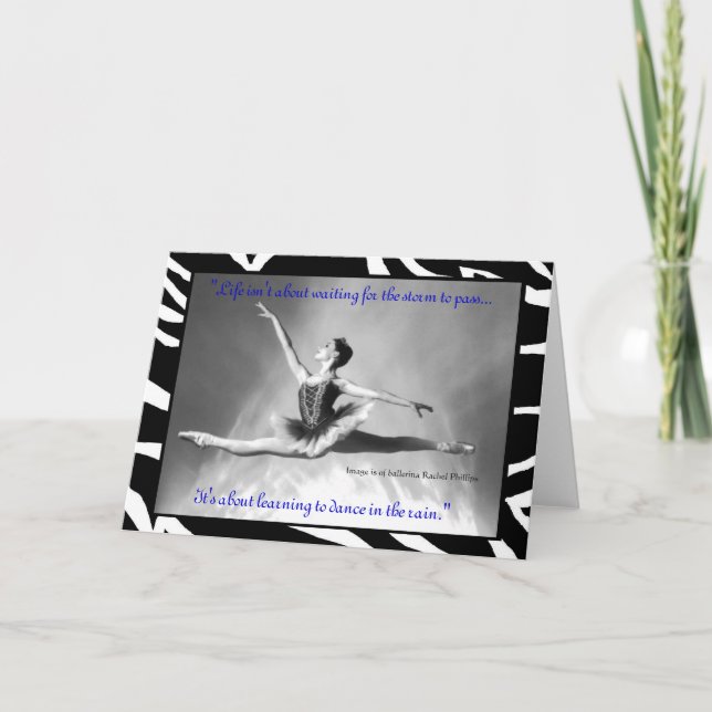 Tarjeta de Raquel Phillips de la bailarina (Anverso)