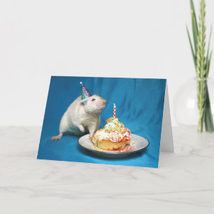 Tarjeta de Rata de Cumpleaños Feliz
