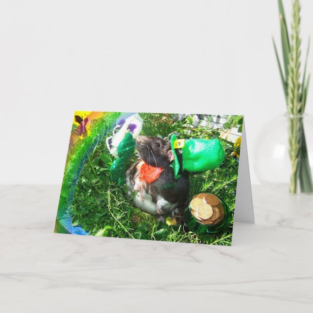 Tarjeta de rata del Día de San Patricio (Anverso)