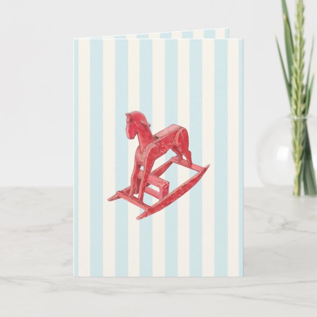 Tarjeta de rayas de caballo roca roja (Anverso)