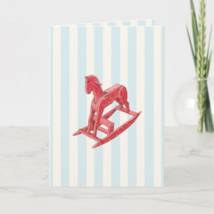 Tarjeta de rayas de caballo roca roja