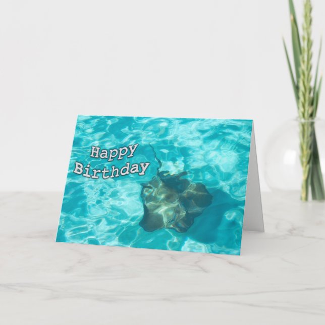 Tarjeta de Rayo de Cumpleaños Feliz (Anverso)