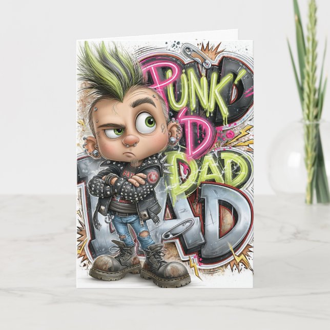 Tarjeta de Rebelión de Papá Punk (Anverso)