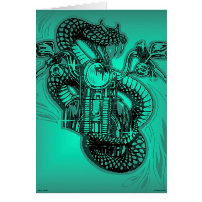 Tarjeta de rebote de serpientes (Frente)