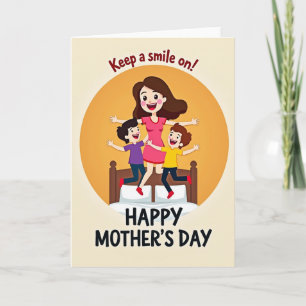 Tarjeta de rebote del dulce día de la madre