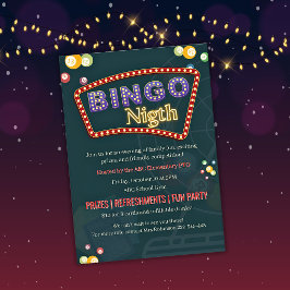 tarjeta de recaudación de fondos BINGO fiesta dive
