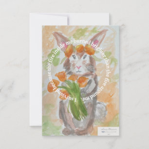 Tarjeta de recaudación de fondos para la ayuda por