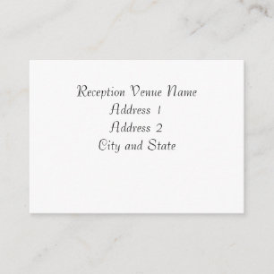 Tarjeta de recepción