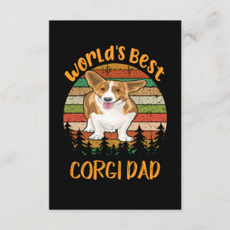 Tarjeta De Recepción 1 World's Best Corgi Dad