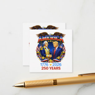 Tarjeta De Recepción 250 años aniversario de América 250º