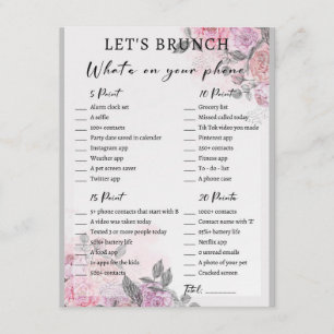 Tarjeta De Recepción 2 en 1 juego de ducha de Brunch de novia