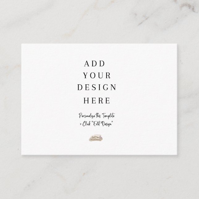 Tarjeta De Recepción 3.5" x 2.5" Enclosure Cards (Anverso)