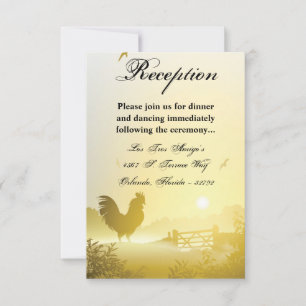 Tarjeta de recepción 3.5x5 Sunny Morning Farm Coun