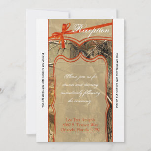 Tarjeta de Recepción 3.5x7 Cazadores Camuflaje