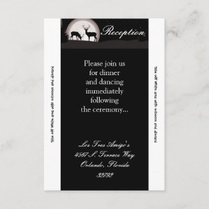 Tarjeta de recepción 3.5x7 Cazadores Luna de Cazad