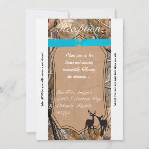 Tarjeta de Recepción 3.5x7 Hunters Camo Camuflaje 