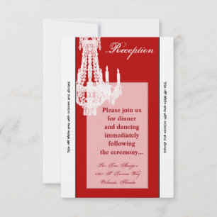 Tarjeta de recepción 3.5x7 Lámpara de cristal Glit