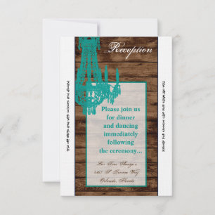 Tarjeta de recepción 3.5x7 Lámpara Rústica Occiden