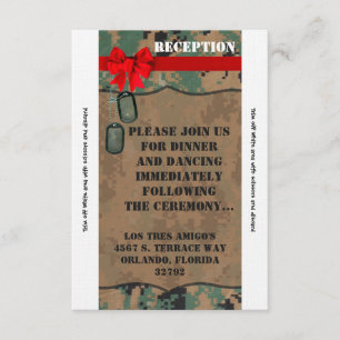 Tarjeta de recepción 3.5x7 Marina IMPRESIÓN DIGITA