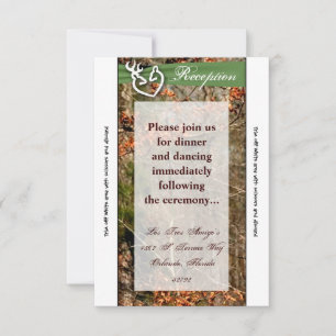 Tarjeta de recepción 3.5x7 Pareja de ciervos Doe B