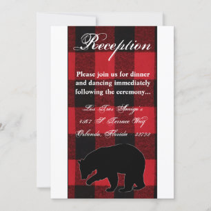 Tarjeta de recepción 3.5x7 Red Buffalo Envuelto Os