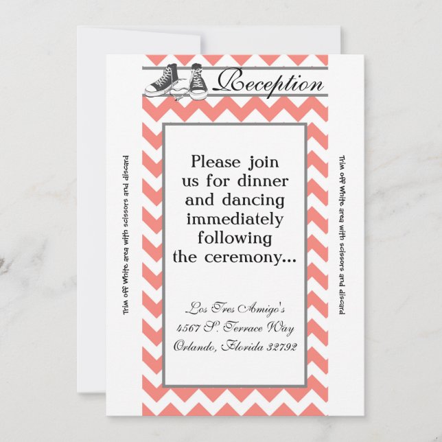 Tarjeta de recepción 3.5x7 Teenage Sneakers Chevro (Anverso)