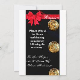 Tarjeta de recepción 3.5x7 uniforme de azul marino