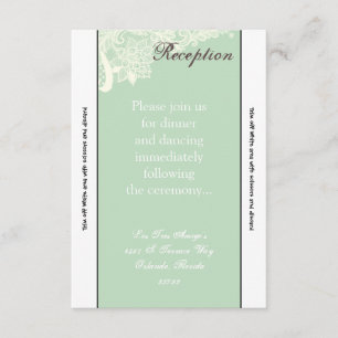 Tarjeta de recepción 3.5x7 Vieja Casa de la Moneda