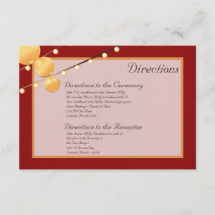 Tarjeta De Recepción 3x5 indicaciones Cartuchos de papel sobre el chino