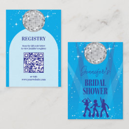 Tarjeta De Recepción 70s Disco Dancing Queen Bridal Shower Registry