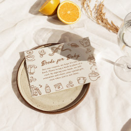 Tarjeta De Recepción A Baby Is Brewing Baby Shower Books For Baby Card