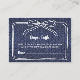 Tarjeta De Recepción A Little Blue Jean Baby Denim Boy Baby Shower