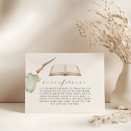 Tarjeta De Recepción A little hunter is on the way baby shower.