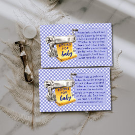 Tarjeta De Recepción A Little Meatball Books For Baby Blue Baby Shower