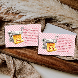 Tarjeta De Recepción A Little Meatball Books For Baby Pink Baby Shower