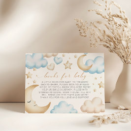 Tarjeta De Recepción A little piece of heaven baby shower book request