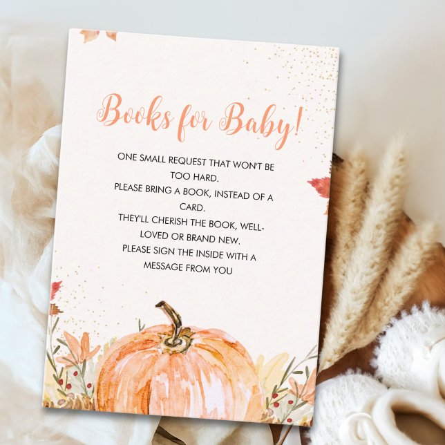 Tarjeta De Recepción a Little Pumpkin Arrival Baby Shower (Subido por el creador)