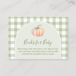 Tarjeta De Recepción A Little Pumpkin Fall Baby Shower Books For Baby