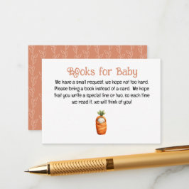 Tarjeta De Recepción A Little Sprout on the Way Books for Baby Card