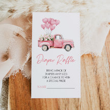 A Little Sweetheart Baby Shower Diaper Raffle