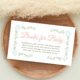 Tarjeta De Recepción A Little Wildflower Baby Shower Books for Baby