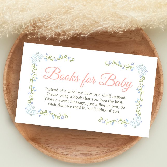Tarjeta De Recepción A Little Wildflower Baby Shower Books for Baby (Wildflower Baby Shower Books for Baby)